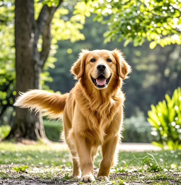 The Golden Retriever in the Park